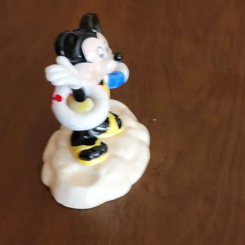 Vintage Disney Mickey Mouse Figurine Ceramic